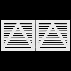 Tokyo dobbeltlge hvid 200x90cm (BxH)