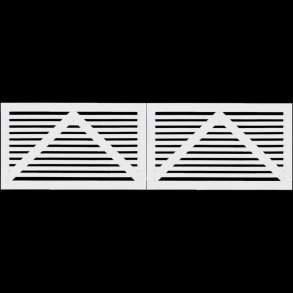 Tokyo dobbeltlge hvid 300x90cm (BxH)