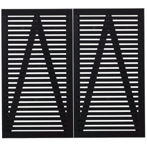 Tokyo dobbeltlge sort 200x180cm (BxH)