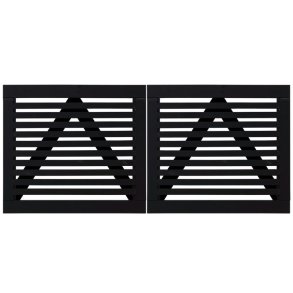 Tokyo dobbeltlge sort 200x90cm (BxH)