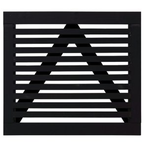 Tokyo enkeltlge sort 100x90cm (BxH)