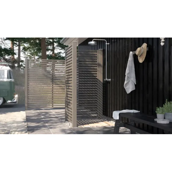 Guldklasse: PLUS Tokyo terrassehegn inkl. trstolper og tilbehr