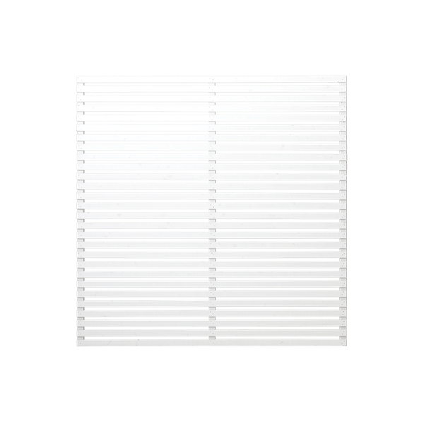Tokyo jalousihegn grundmalet hvid 180x180cm (BxH)
