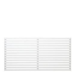 Tokyo jalousihegn grundmalet hvid 180x90cm (BxH)