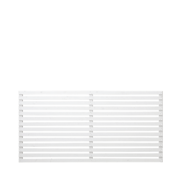Tokyo jalousihegn grundmalet hvid 180x90cm (BxH)