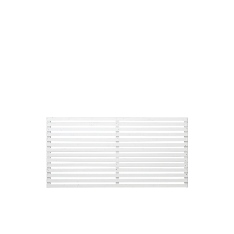 Tokyo jalousihegn 180x90cm grundmalet hvid 