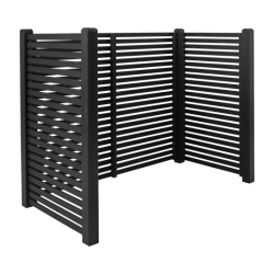 Tokyo skraldespandsskjuler i sort 2x240L 