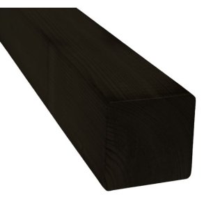Trykimprgneret grundmalet sort stolpe 9x9x268cm