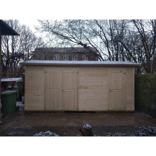 Tylstrup model 3 redskabsskur i ubehandlet p 14,6m2