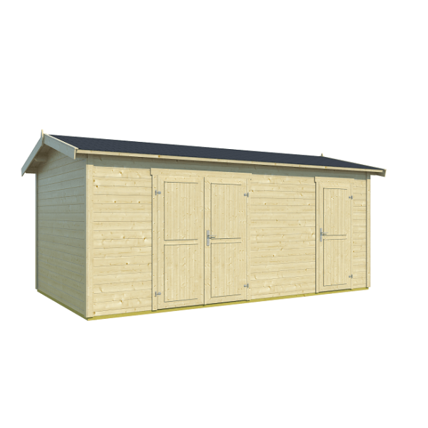 Tylstrup model 3 redskabsskur i ubehandlet p 14,6m2