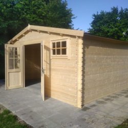 Ubby 380 redskabsskur NY / havehus i ubehandlet p 17,7m2