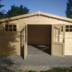 Ubby 380 redskabsskur NY / havehus i ubehandlet p 17,7m2