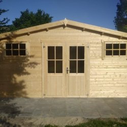 Ubby 380 redskabsskur NY / havehus i ubehandlet p 17,7m2