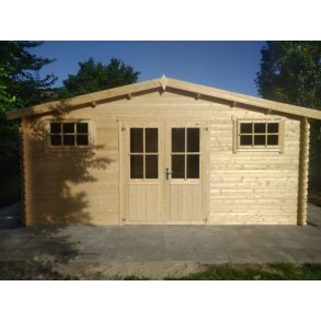 Ubby 380 redskabsskur NY / havehus i ubehandlet p 17,7m2