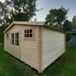 Ubby 380 redskabsskur NY / havehus i ubehandlet p 17,7m2