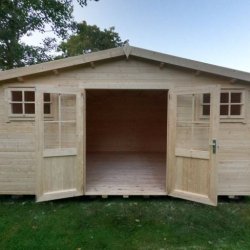 Ubby 380 redskabsskur NY / havehus i ubehandlet p 17,7m2