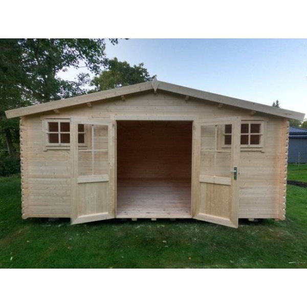 Ubby 380 redskabsskur NY / havehus i ubehandlet p 17,7m2