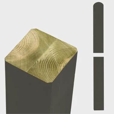 Omlimede umbragrå stolper