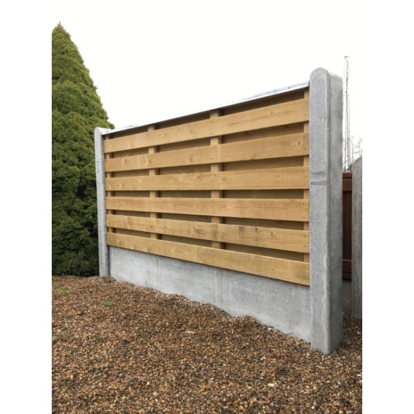 Brddehegn vandret, grn trykimp. Gran 189x60cm (90cm over jord)