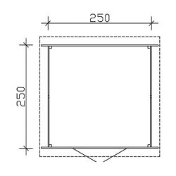 Vellerup redskabsskur i skifergr p 6,25m2