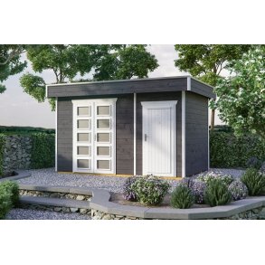 Vellerup redskabsskur model 2 i skifergr p 9,5m2