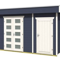 Vellerup redskabsskur model 2 i skifergr p 9,5m2