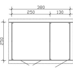 Vellerup redskabsskur model 2 i skifergr p 9,5m2