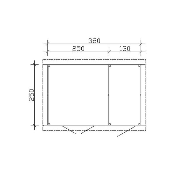 Vellerup redskabsskur model 2 i skifergr p 9,5m2
