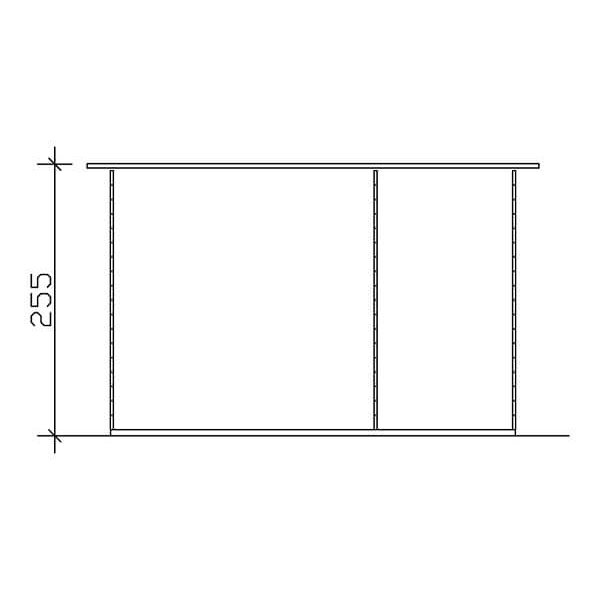 Vellerup redskabsskur model 2 i skifergr p 9,5m2