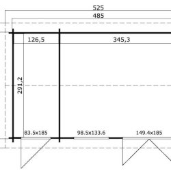 Vestervig havehus i ubehandlet p 13,87m2