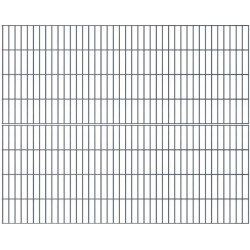 2D Panelhegn Viby inkl. metalstolper og tilbehr - Slvklasse