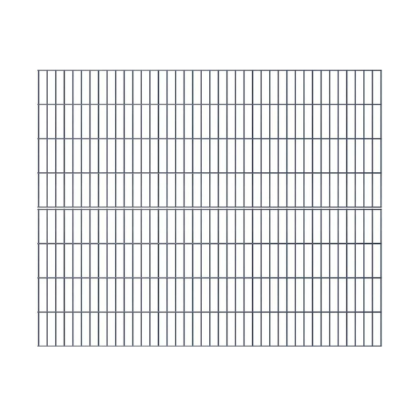 2D Panelhegn Viby inkl. metalstolper og tilbehr - Slvklasse