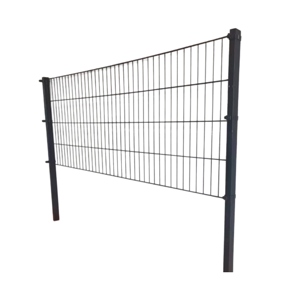 Viby 2D panelhegn 250x120 cm  elegant og holdbart hegn i sort