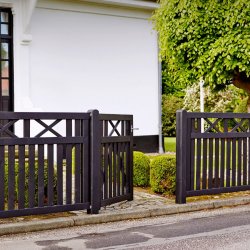 Vinesse sort enkeltlge 100x98cm (BxH)