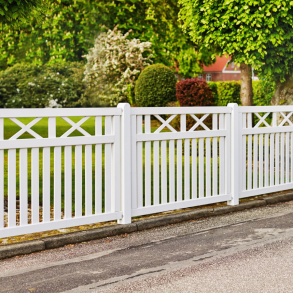 Vinesse forhavehegn 150x96cm i hvid 