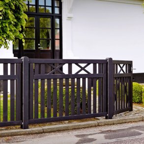 Vinesse sort forhavehegn 150x96cm 