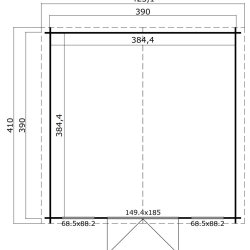 Wien klassisk bjlkehytte med 28mm bjlker