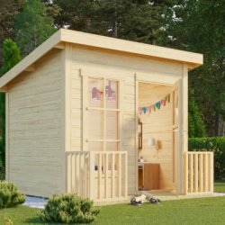 Guldklasse: William legehus - et legehus med fladt tag p i alt 3,2m2