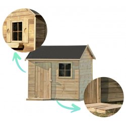 Wilma legehus i tr  et lille hus med stor legevrdi