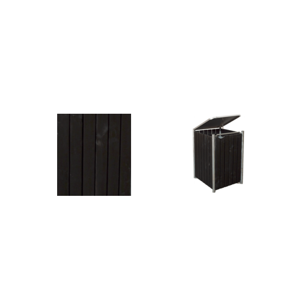 Hide Wood Black skraldespandsskjuler  elegant og praktisk lsning til 240L affaldsbeholder