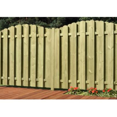 Assens plankeværk med bue