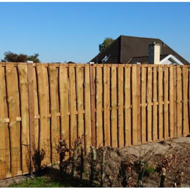 Lodret plankeværk med Kalmar brædder